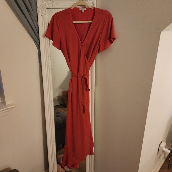 Tie Waist Wrap Dress - Picture 1 of 5